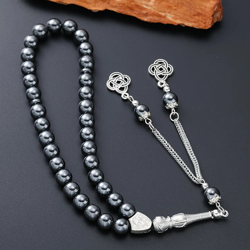 Tasbih en Hématite – 33 Perles