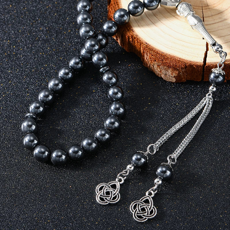 Tasbih en Hématite – 33 Perles